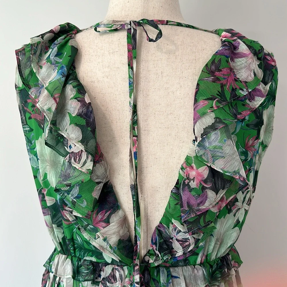 Adelyn Rae Addison Chiffon Floral Dress NWT - Picture 9 of 12